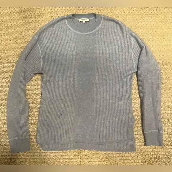 Madewell Ribbed Alpaca-Blend Crewneck Sweater - Picture 4 of 9
